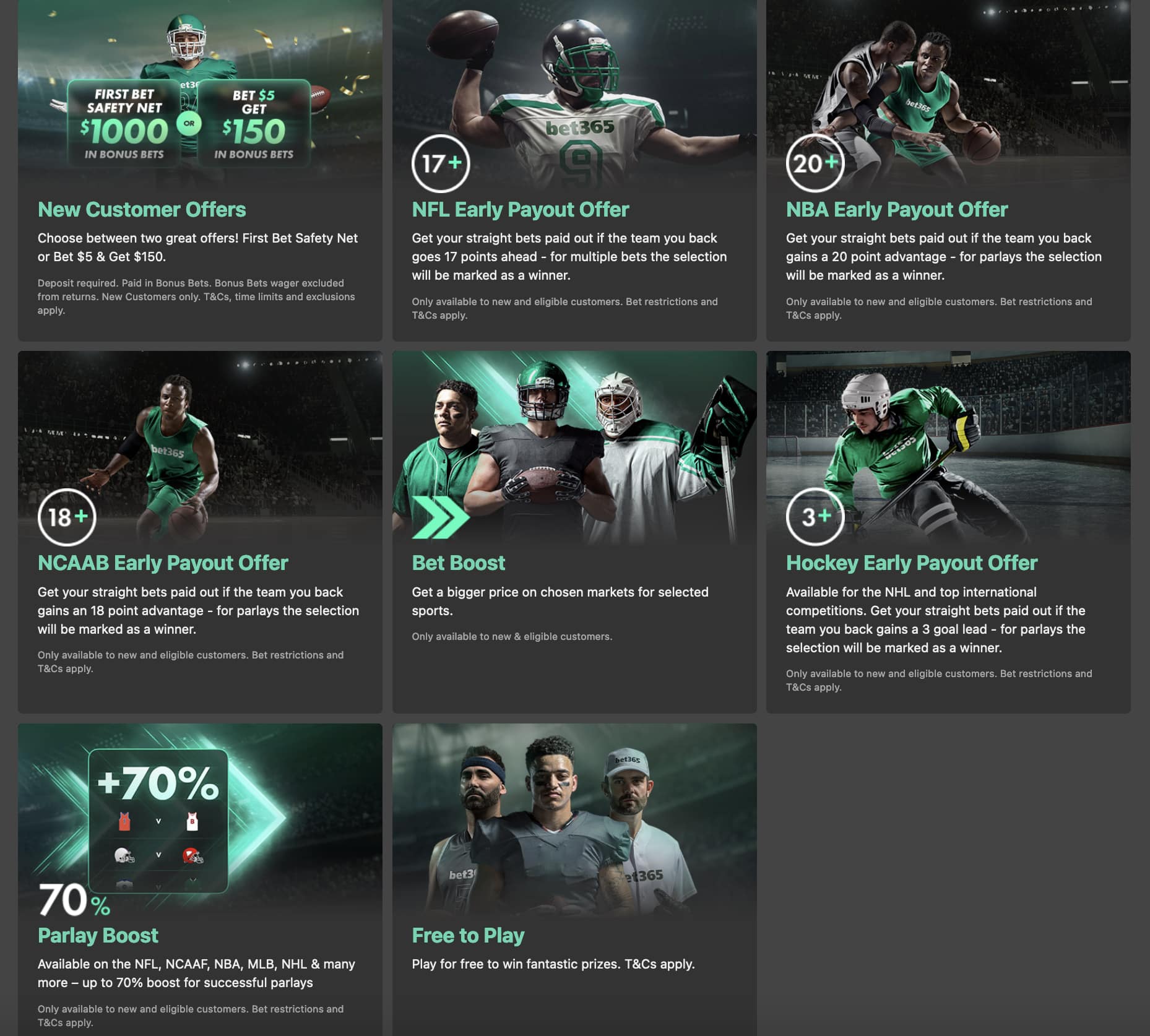Bet365 Sportsbook Promos
